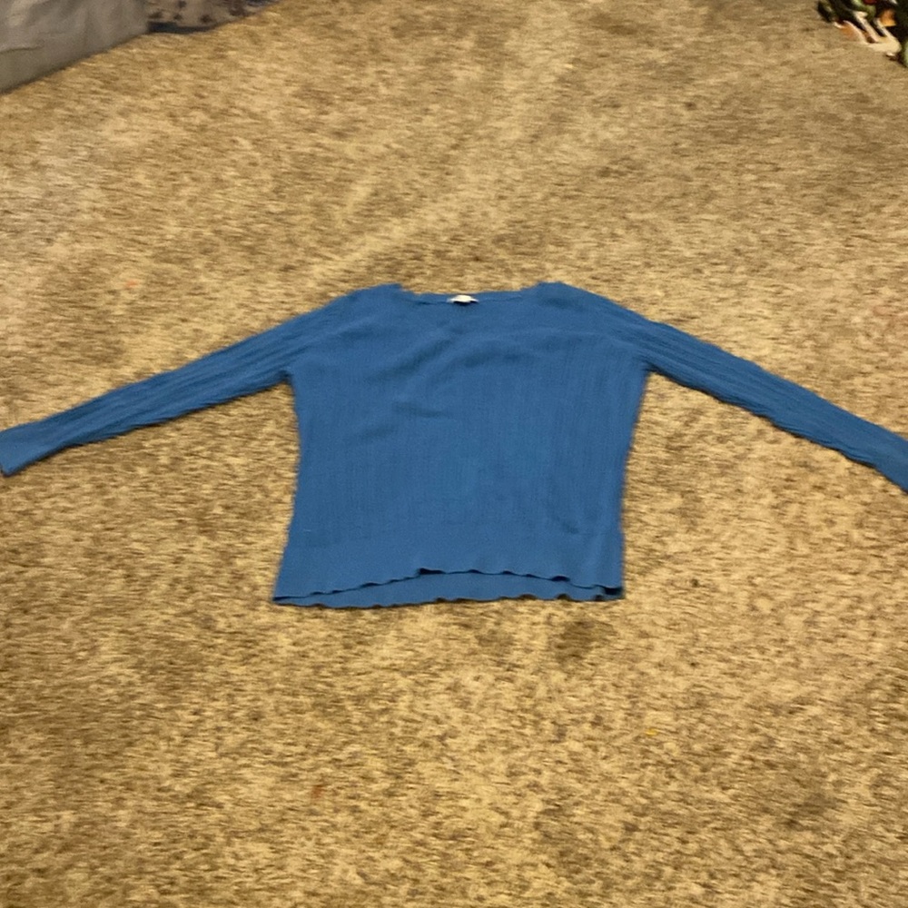 Selling:Sweater, Color:Sky Blue, Size:XL, Brand:ST.JOHN’SBAY